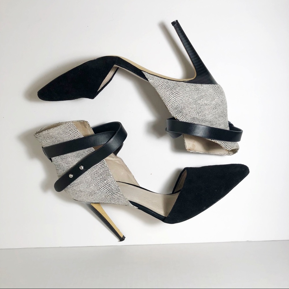 JOE'S Jeans Laney Heel 10 Suede Point Ankle Strap